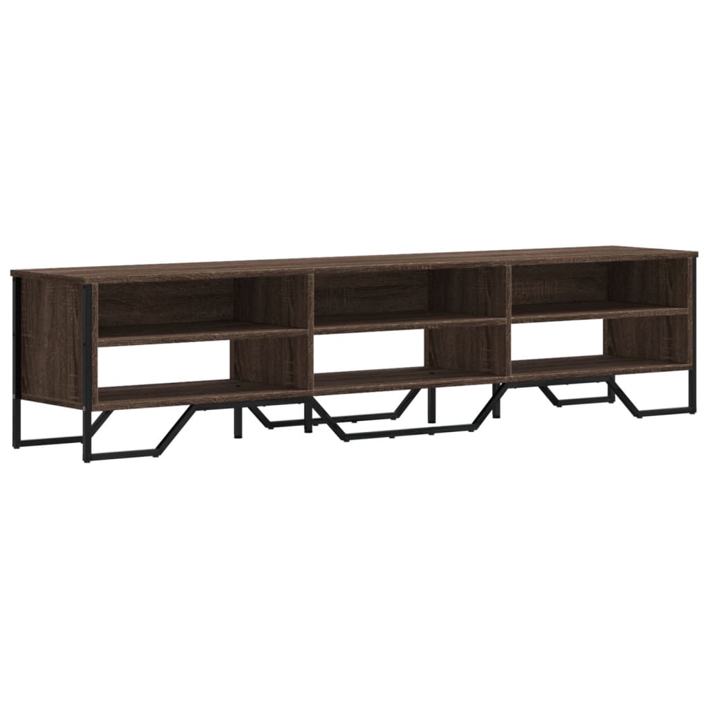 Meuble TV chêne marron 180x34x41 cm bois d'ingénierie - XIOS