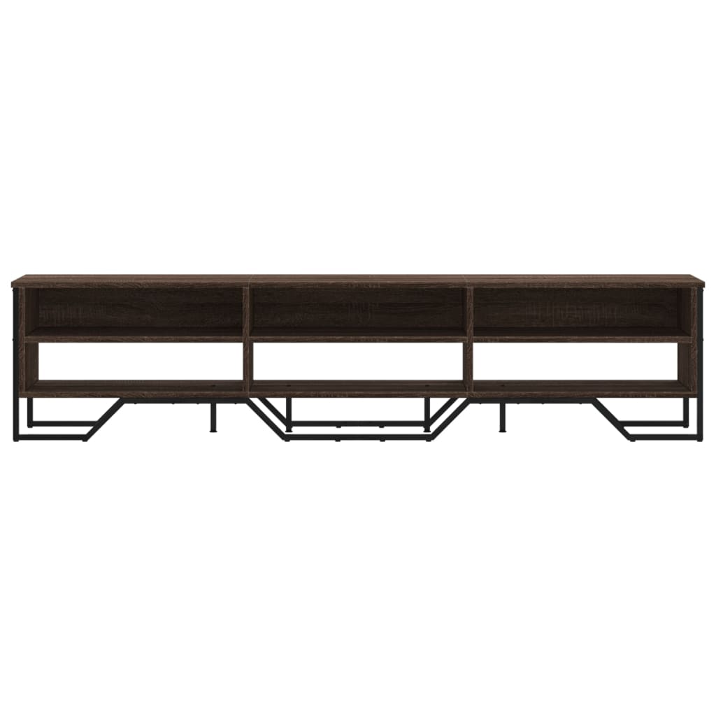 Meuble TV chêne marron 180x34x41 cm bois d'ingénierie - XIOS