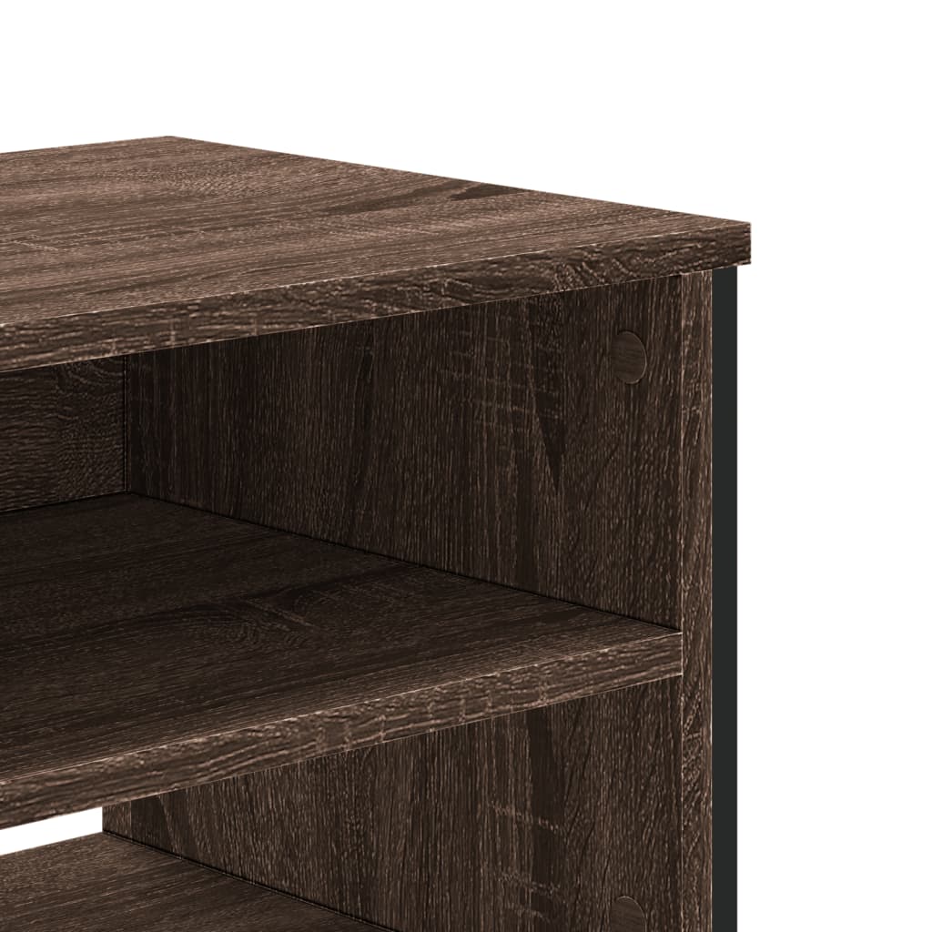 Meuble TV chêne marron 180x34x41 cm bois d'ingénierie - XIOS