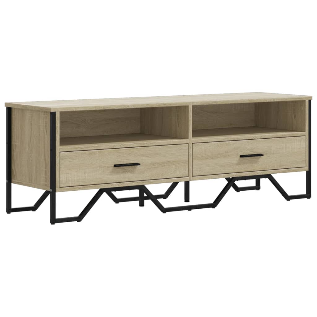 Meuble TV chêne sonoma 122x34x41 cm bois d'ingénierie - XIOS