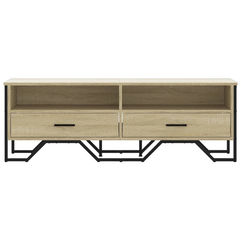 Meuble TV chêne sonoma 122x34x41 cm bois d'ingénierie - XIOS