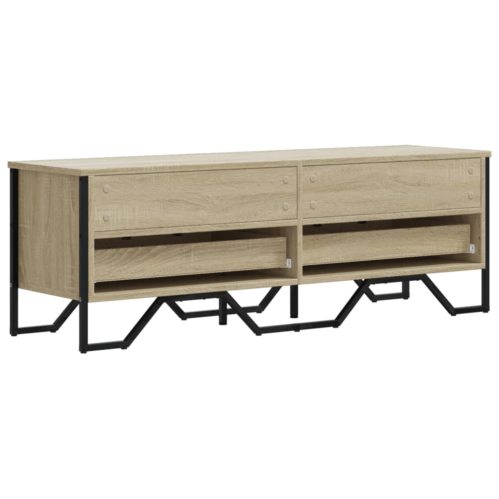 Meuble TV chêne sonoma 122x34x41 cm bois d'ingénierie - XIOS