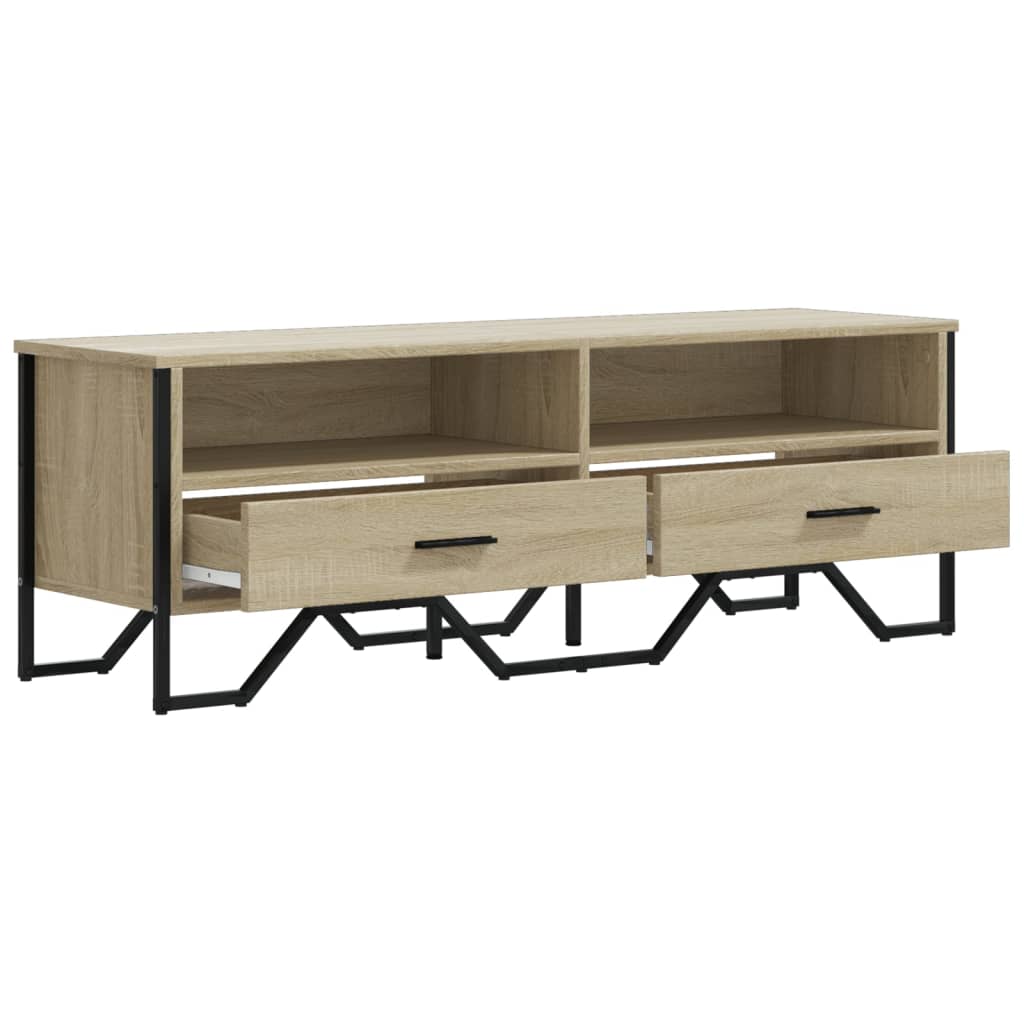 Meuble TV chêne sonoma 122x34x41 cm bois d'ingénierie - XIOS