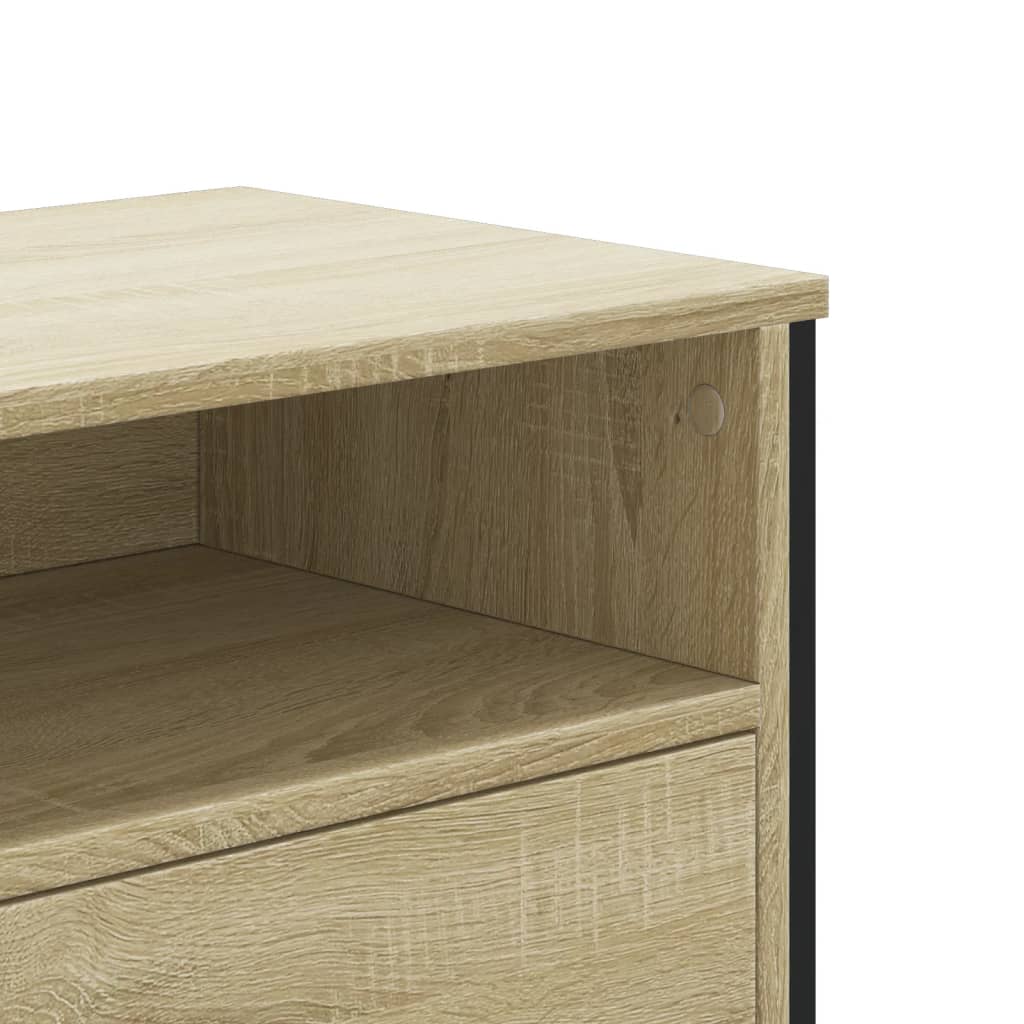 Meuble TV chêne sonoma 122x34x41 cm bois d'ingénierie - XIOS