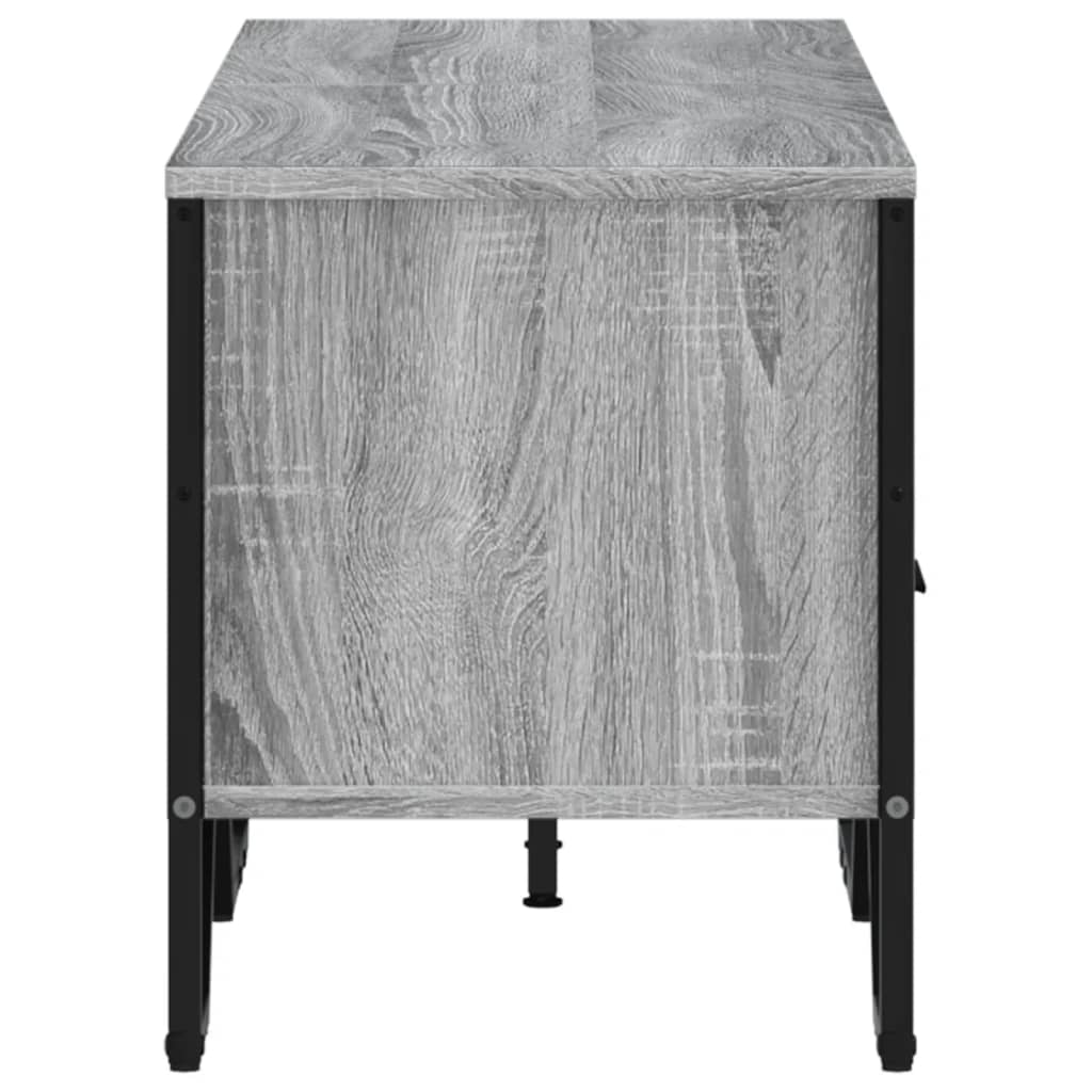 Meuble TV sonoma gris 122x34x41 cm bois d'ingénierie - XIOS