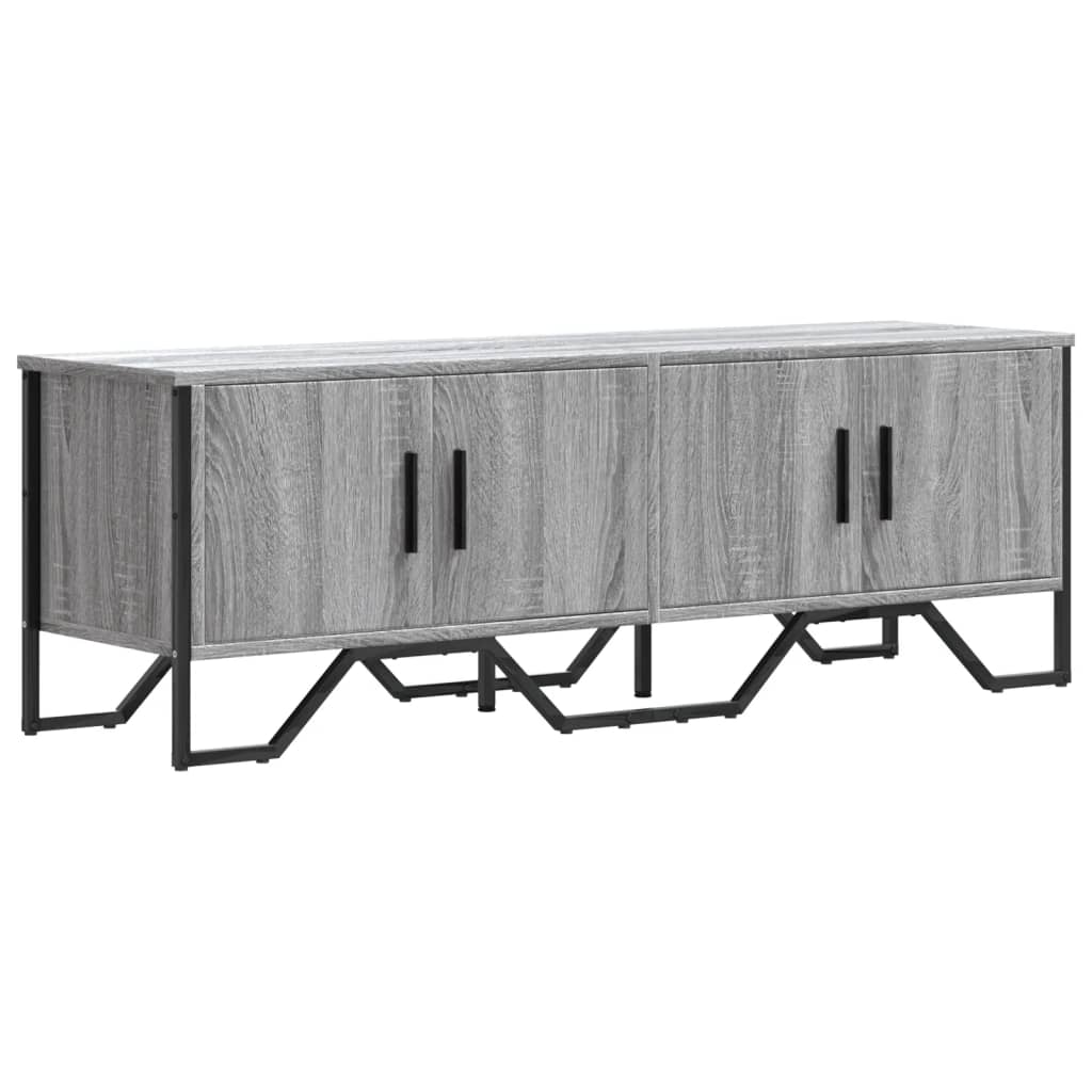 Meuble TV sonoma gris 122x34x41 cm bois d'ingénierie - XIOS