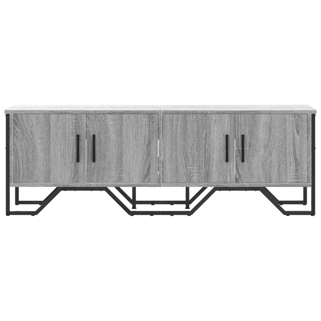 Meuble TV sonoma gris 122x34x41 cm bois d'ingénierie - XIOS