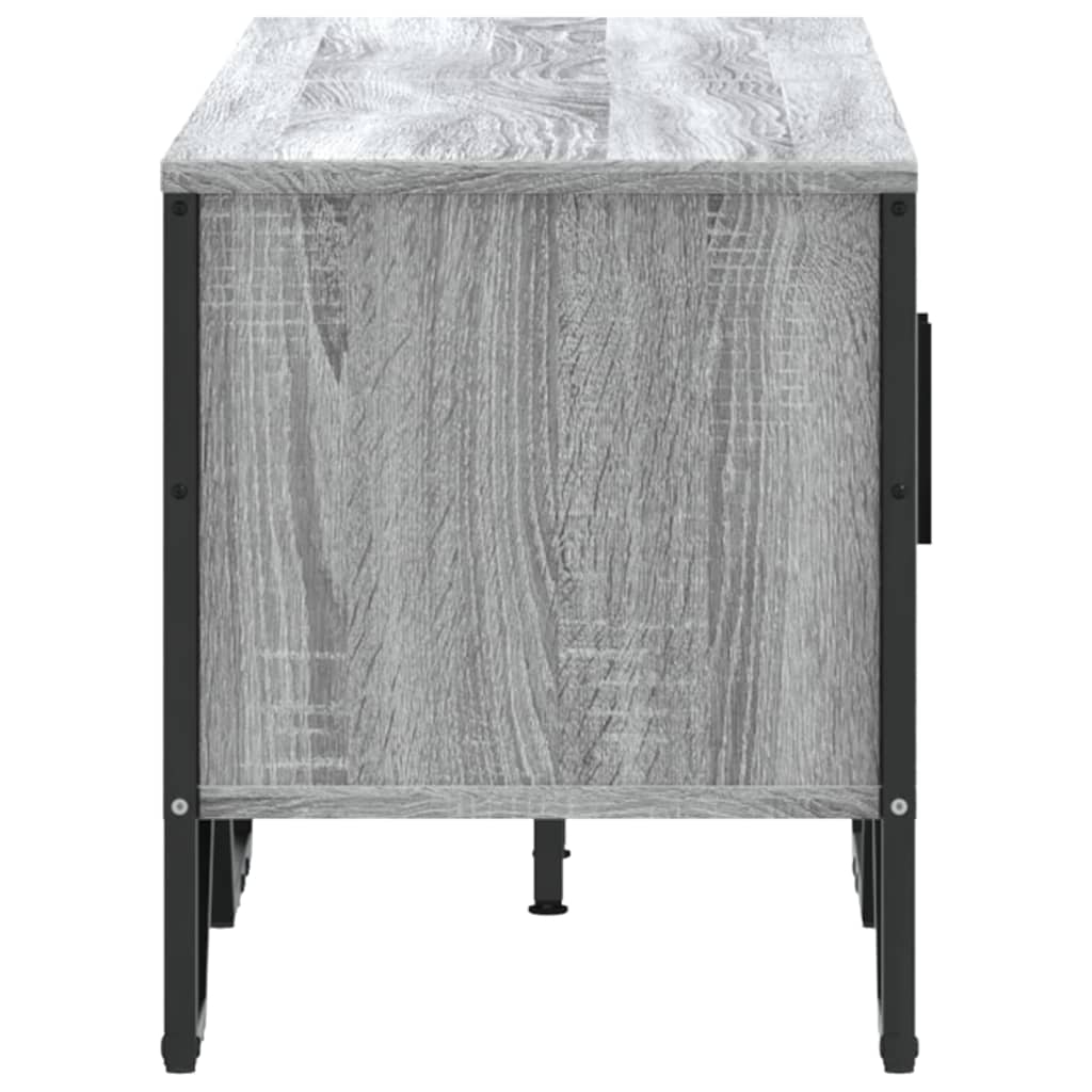 Meuble TV sonoma gris 122x34x41 cm bois d'ingénierie - XIOS