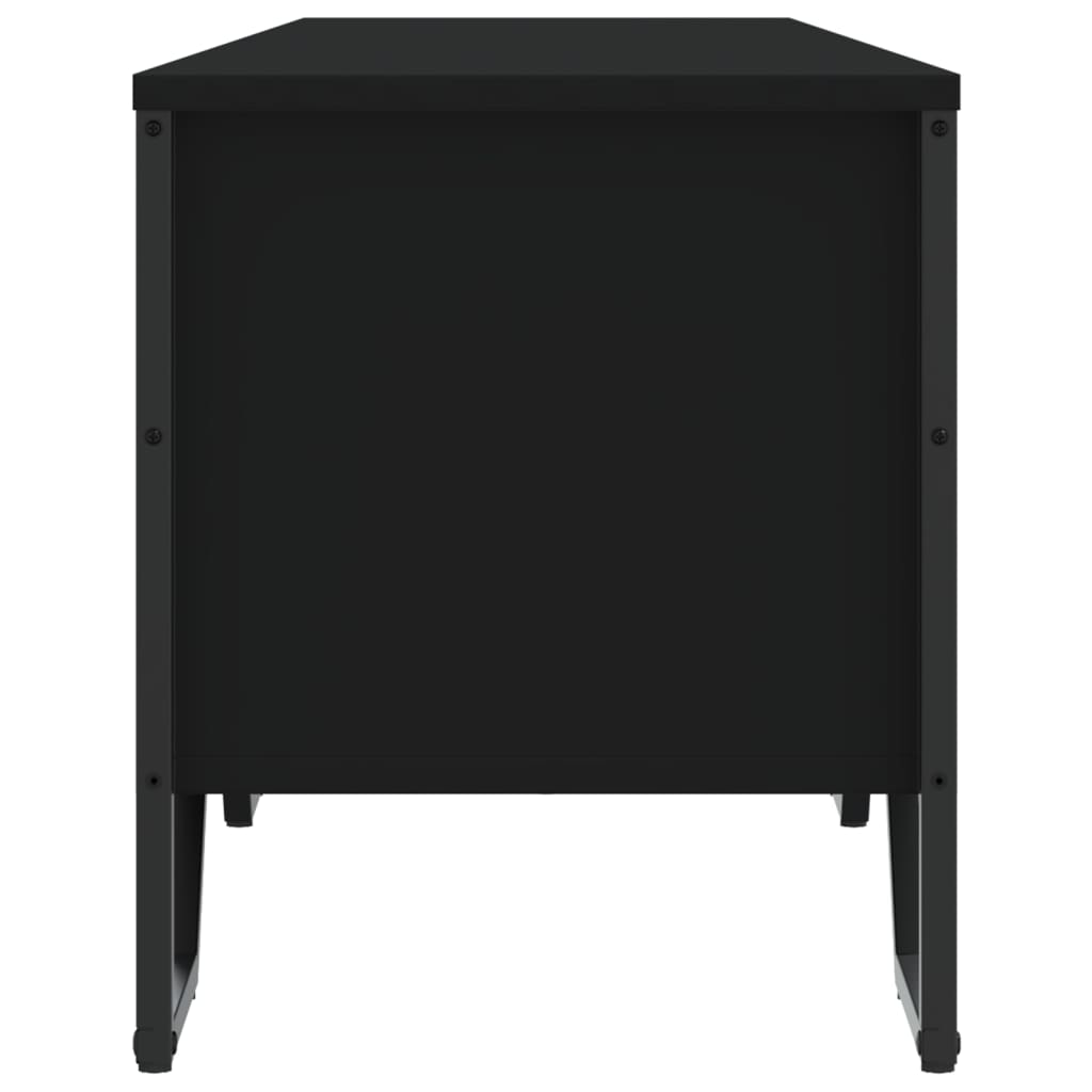 Meuble TV noir 180x34x41 cm bois d'ingénierie - XIOS