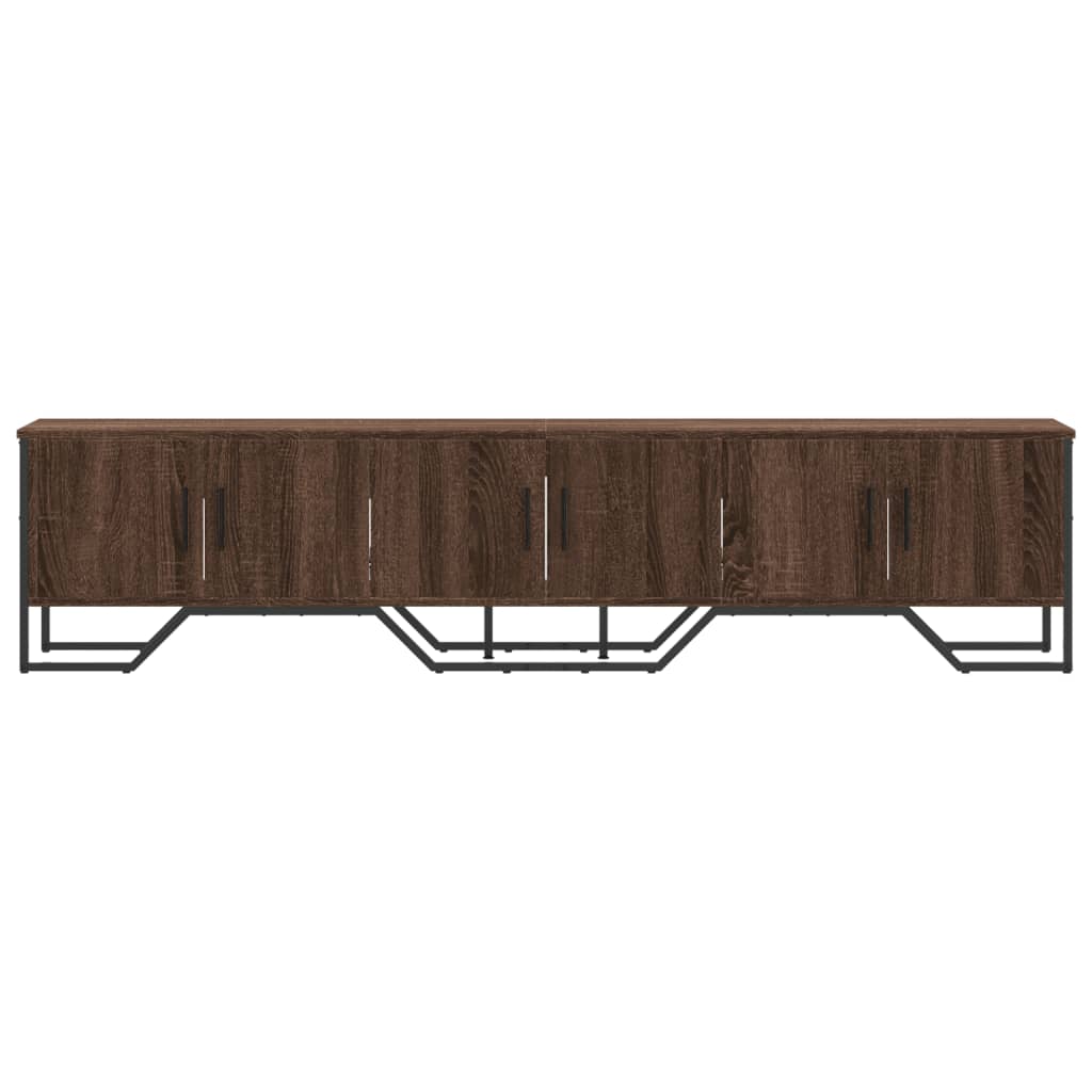 Meuble TV chêne marron 180x34x41 cm bois d'ingénierie - XIOS