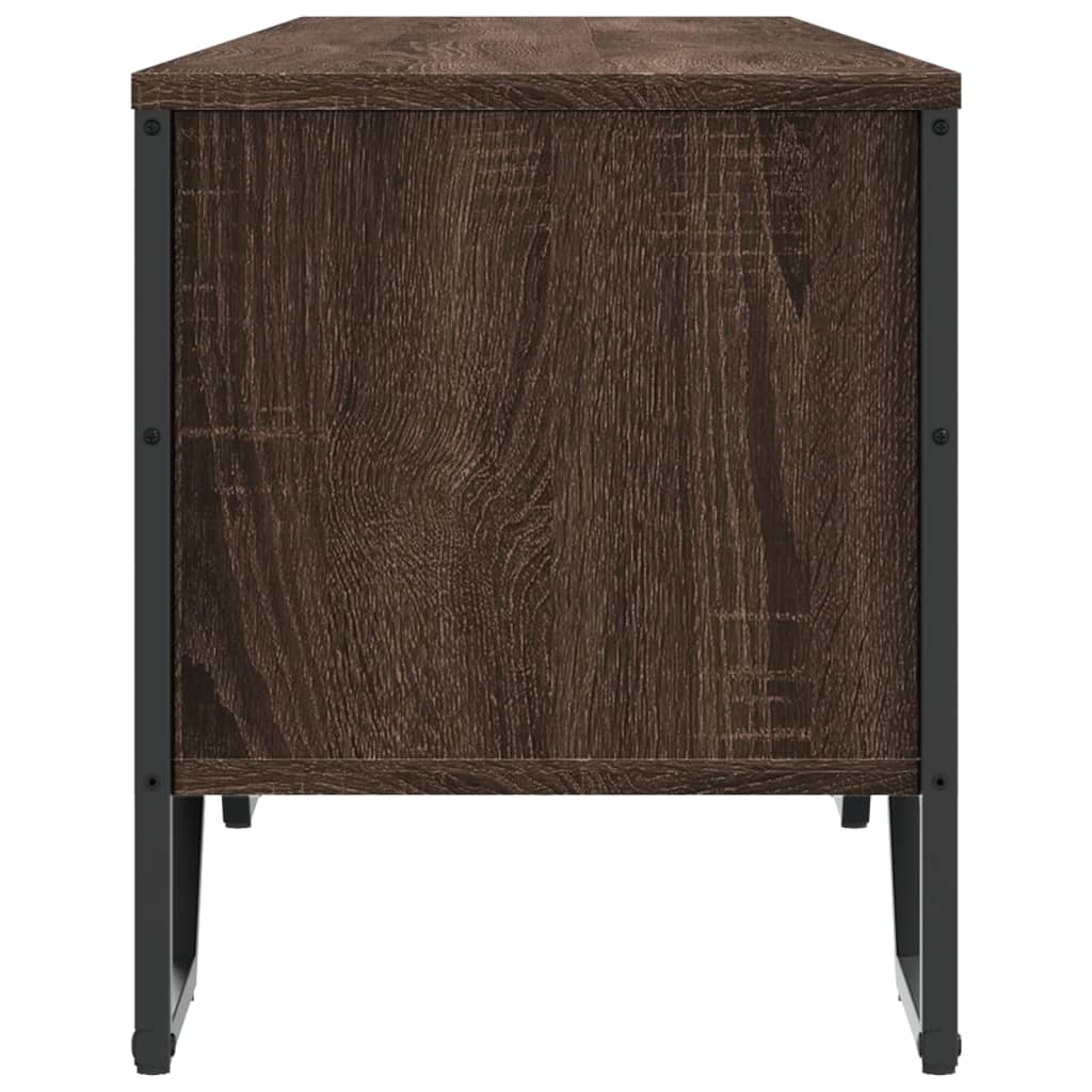 Meuble TV chêne marron 180x34x41 cm bois d'ingénierie - XIOS
