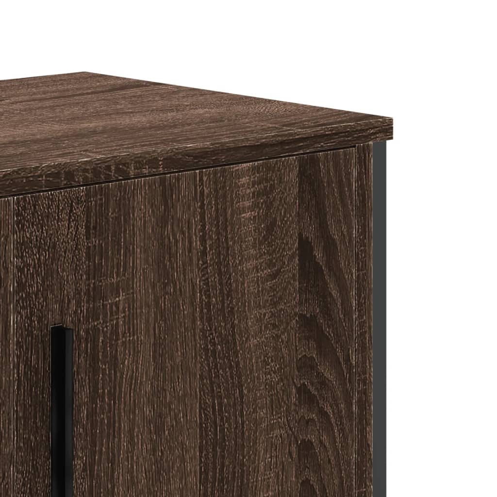 Meuble TV chêne marron 180x34x41 cm bois d'ingénierie - XIOS