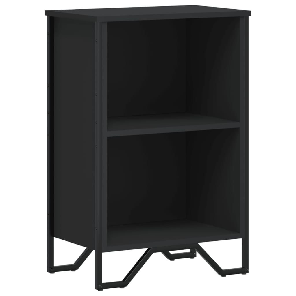 Bibliothèque noir 50x31x74,5 cm bois d'ingénierie - XIOS