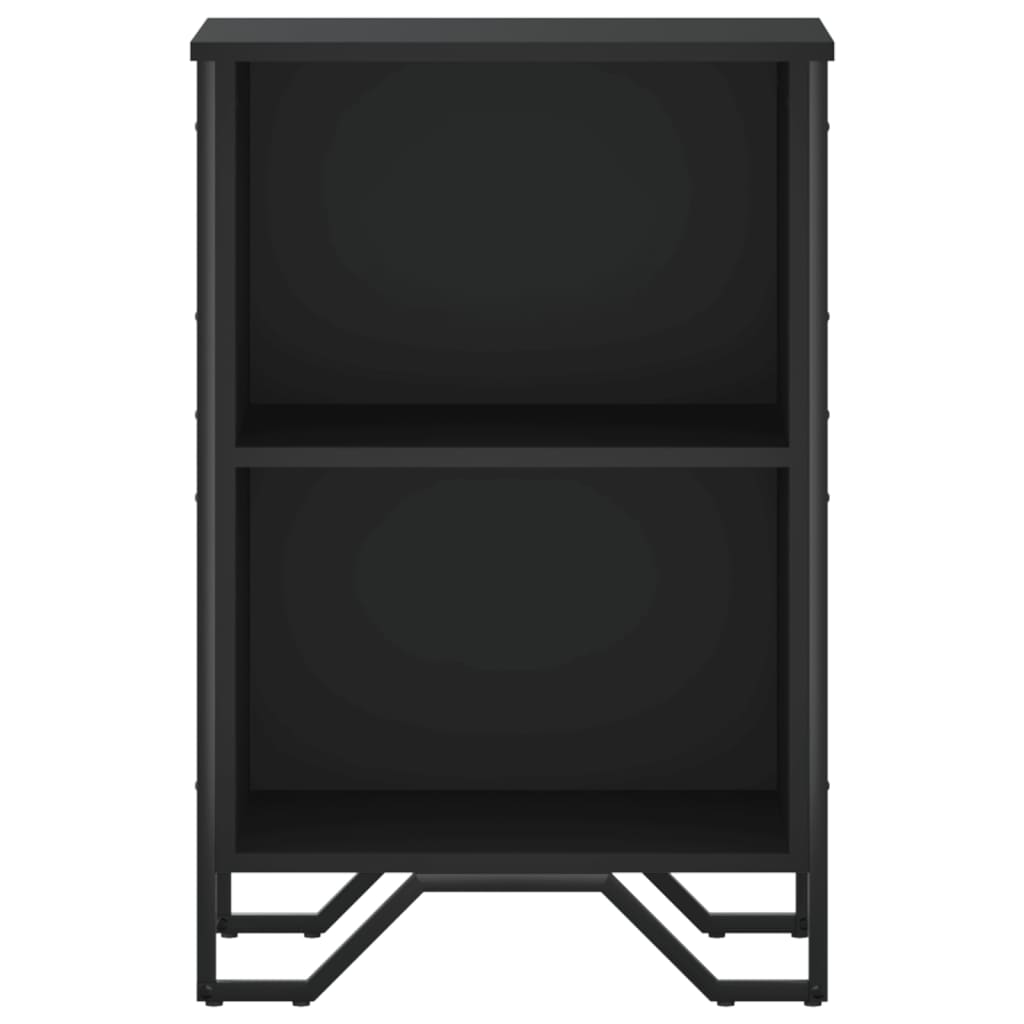 Bibliothèque noir 50x31x74,5 cm bois d'ingénierie - XIOS