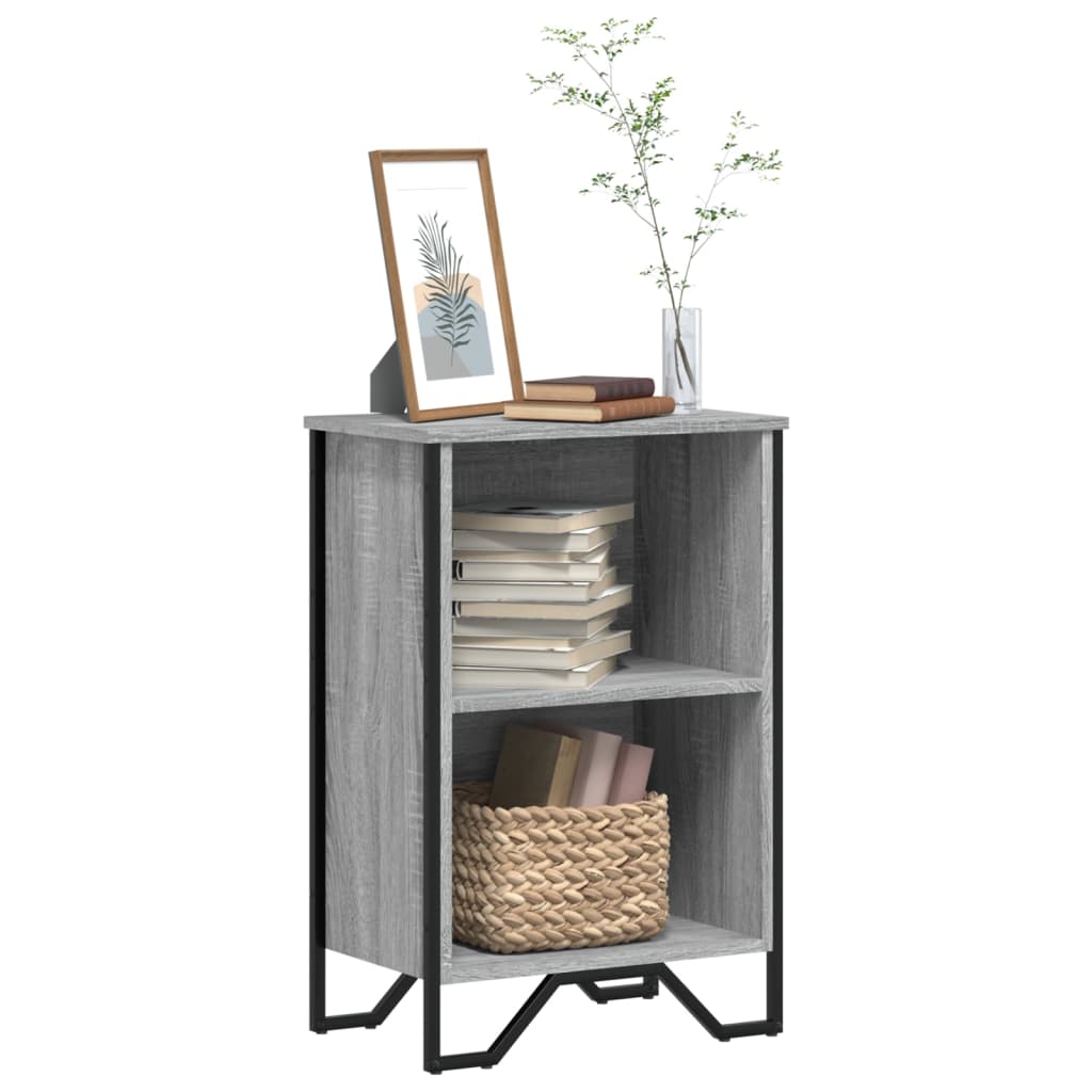 Bibliothèque sonoma gris 50x31x74,5 cm bois d'ingénierie - XIOS