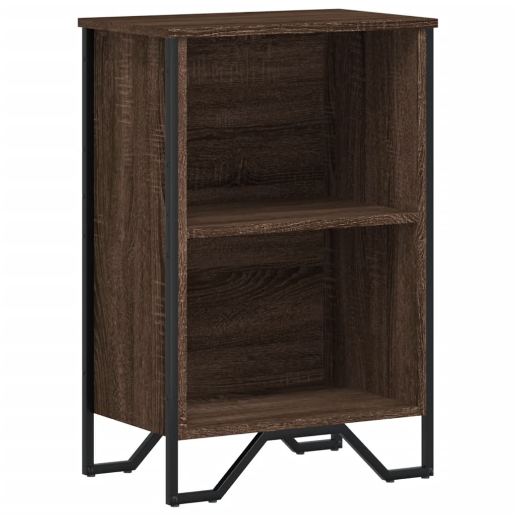 Bibliothèque chêne marron 50x31x74,5 cm bois d'ingénierie - XIOS
