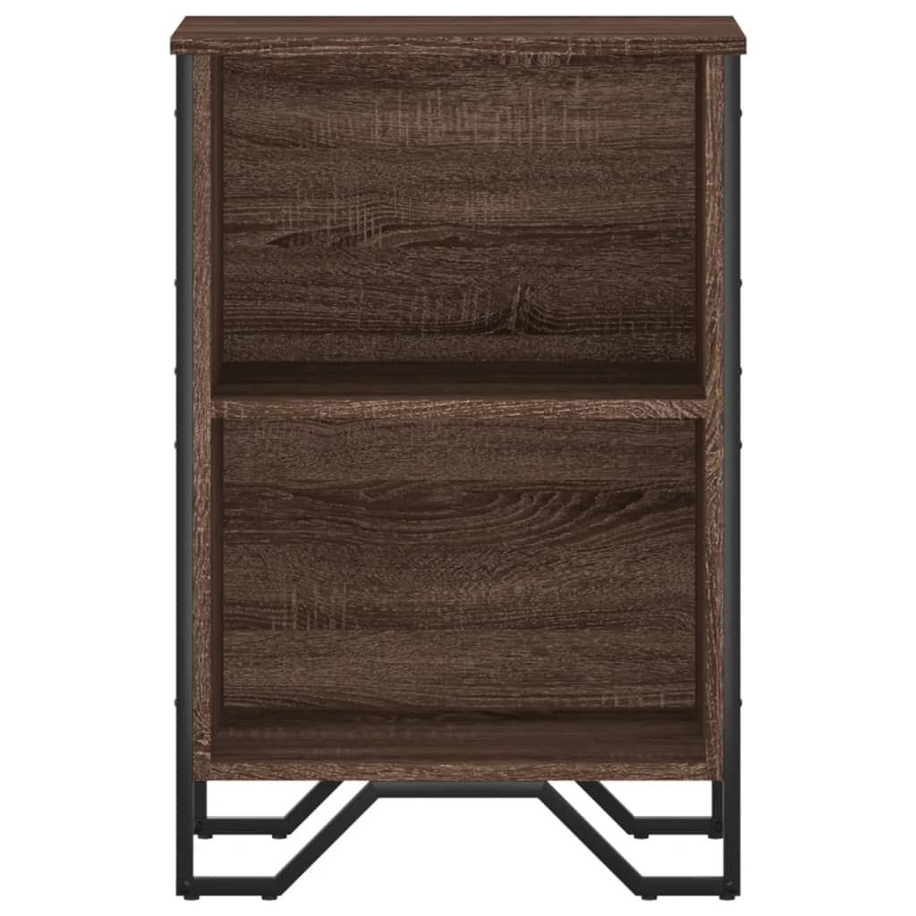 Bibliothèque chêne marron 50x31x74,5 cm bois d'ingénierie - XIOS
