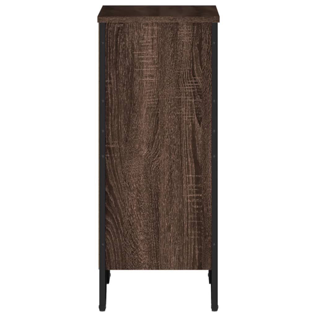 Bibliothèque chêne marron 50x31x74,5 cm bois d'ingénierie - XIOS