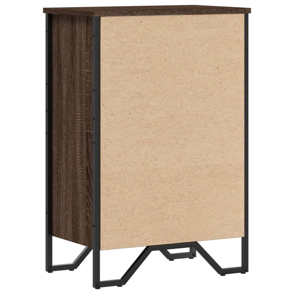 Bibliothèque chêne marron 50x31x74,5 cm bois d'ingénierie - XIOS
