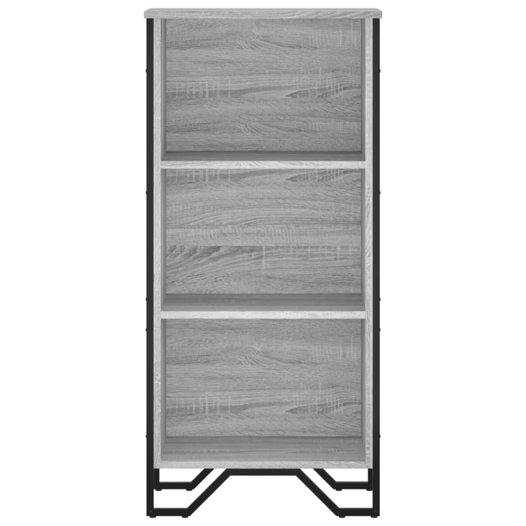 Bibliothèque sonoma gris 50x31x106 cm bois d'ingénierie - XIOS