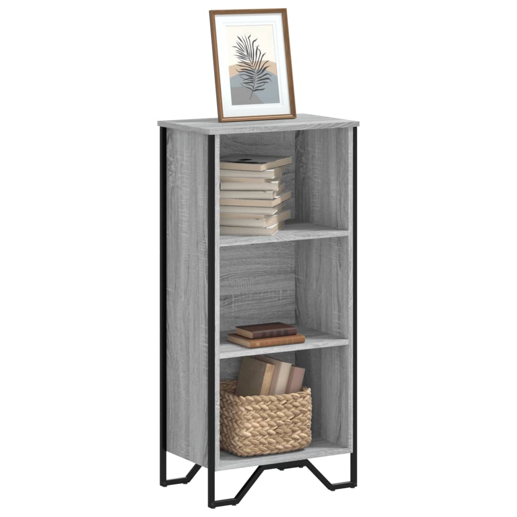 Bibliothèque sonoma gris 50x31x106 cm bois d'ingénierie - XIOS
