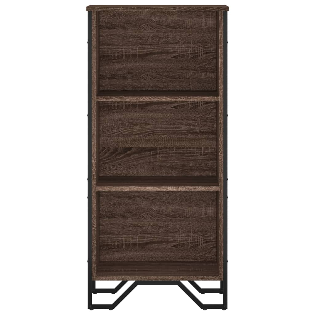 Bibliothèque chêne marron 50x31x106 cm bois d'ingénierie - XIOS