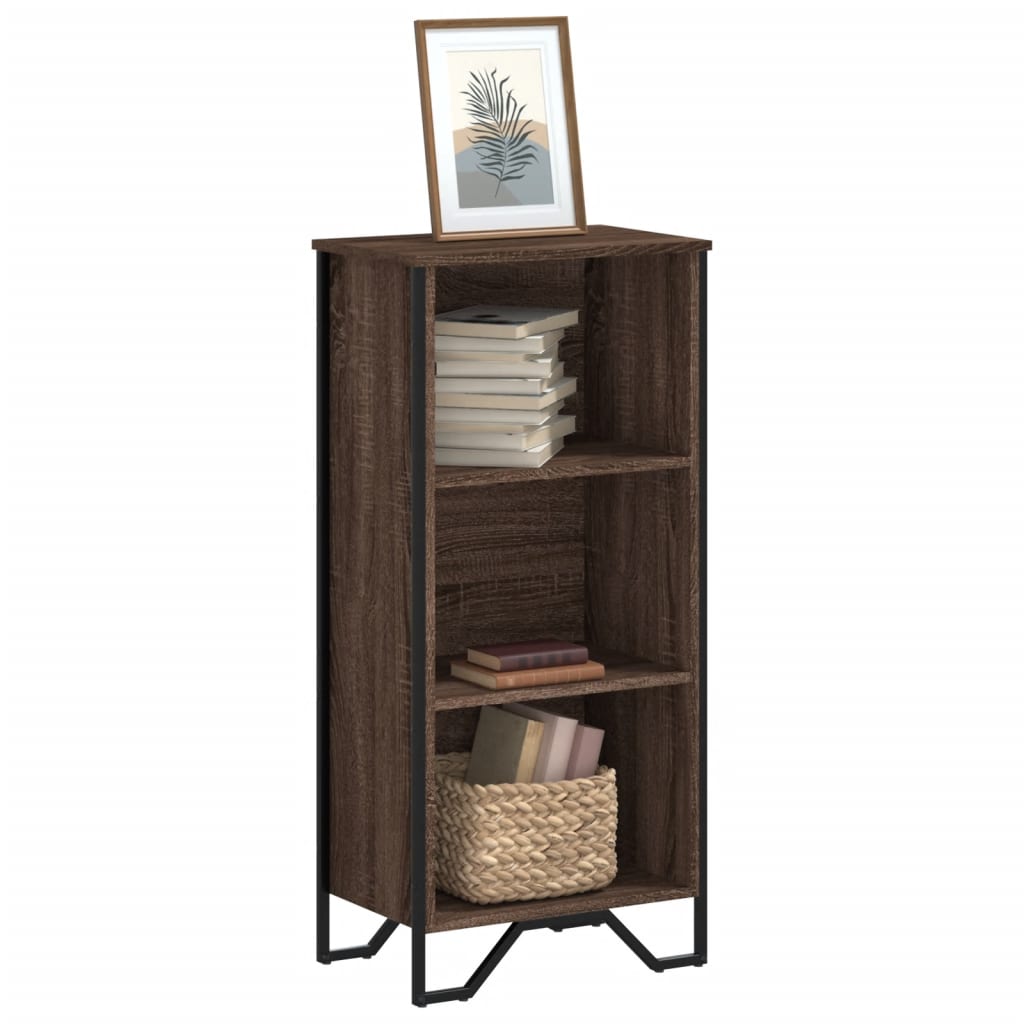 Bibliothèque chêne marron 50x31x106 cm bois d'ingénierie - XIOS