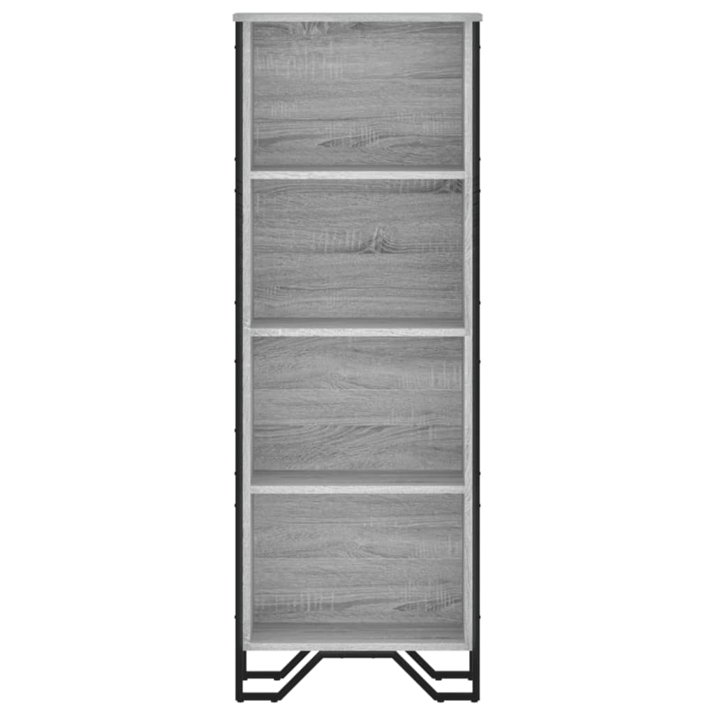 Bibliothèque sonoma gris 50x31x137,5 cm bois d'ingénierie - XIOS