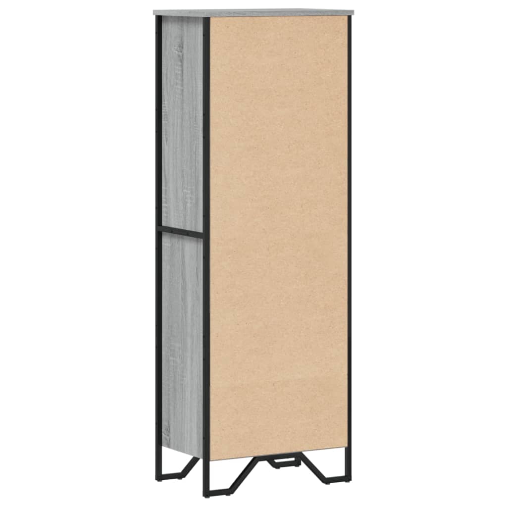 Bibliothèque sonoma gris 50x31x137,5 cm bois d'ingénierie - XIOS
