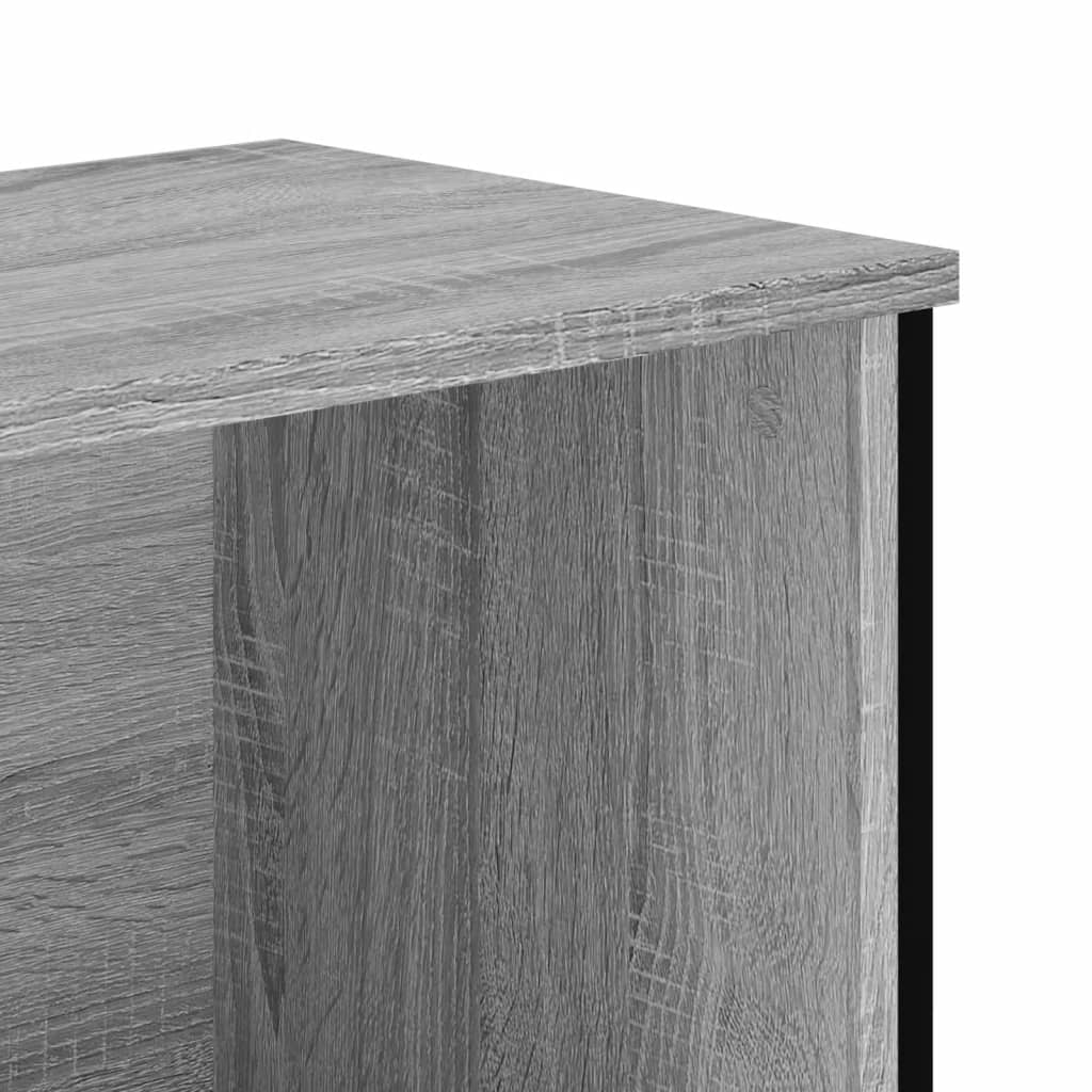 Bibliothèque sonoma gris 50x31x137,5 cm bois d'ingénierie - XIOS
