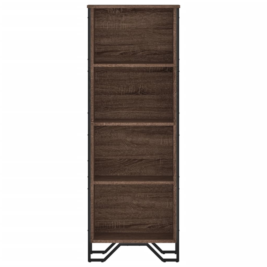 Bibliothèque chêne marron 50x31x137,5 cm bois d'ingénierie - XIOS