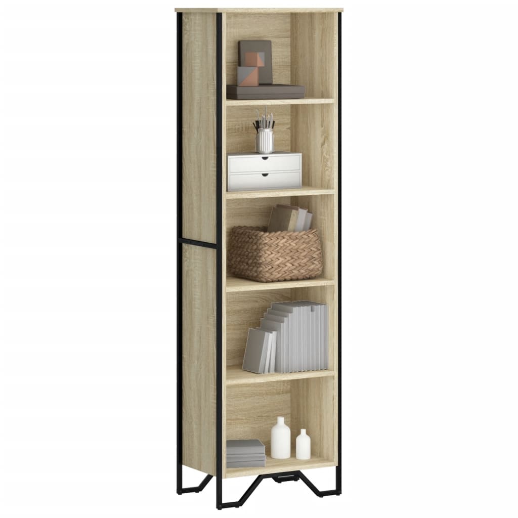 Bibliothèque chêne sonoma 50x31x169 cm bois d'ingénierie - XIOS