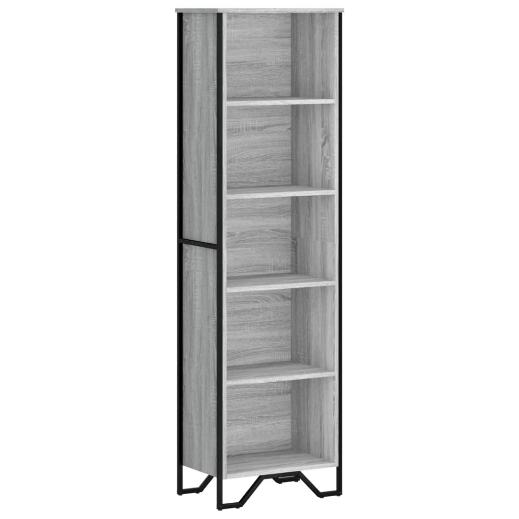 Bibliothèque sonoma gris 50x31x169 cm bois d'ingénierie - XIOS