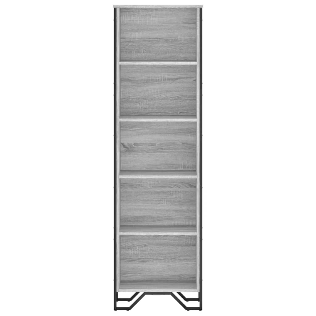 Bibliothèque sonoma gris 50x31x169 cm bois d'ingénierie - XIOS