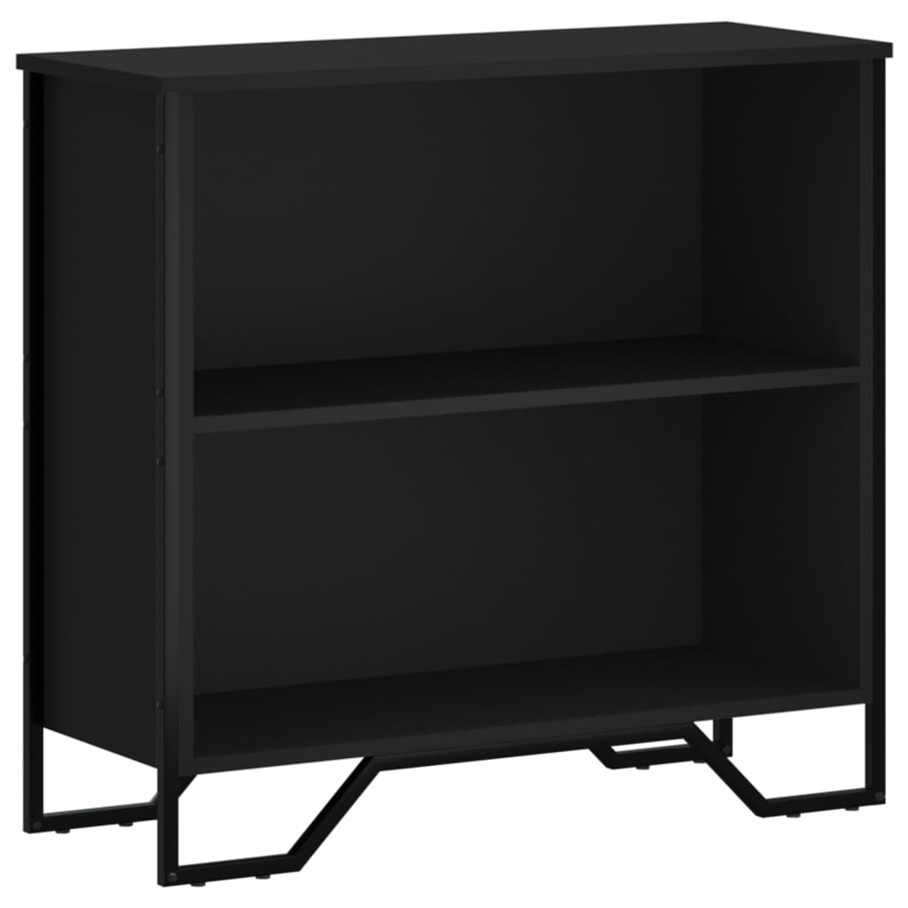 Bibliothèque noir 80x31x74,5 cm bois d'ingénierie - XIOS
