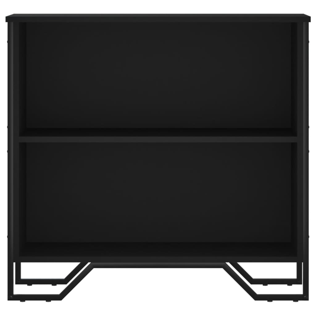 Bibliothèque noir 80x31x74,5 cm bois d'ingénierie - XIOS