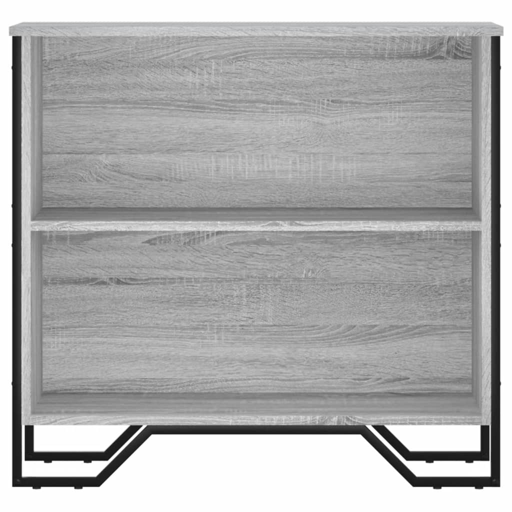 Bibliothèque sonoma gris 80x31x74,5 cm bois d'ingénierie - XIOS