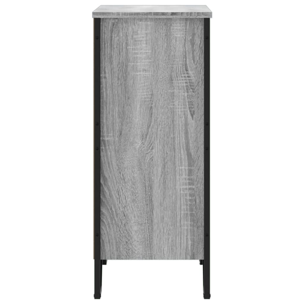 Bibliothèque sonoma gris 80x31x74,5 cm bois d'ingénierie - XIOS