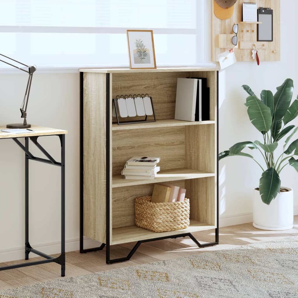Bibliothèque chêne sonoma 80x31x106 cm bois d'ingénierie - XIOS