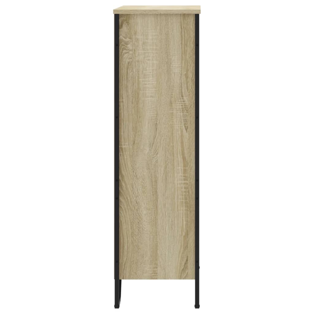 Bibliothèque chêne sonoma 80x31x106 cm bois d'ingénierie - XIOS