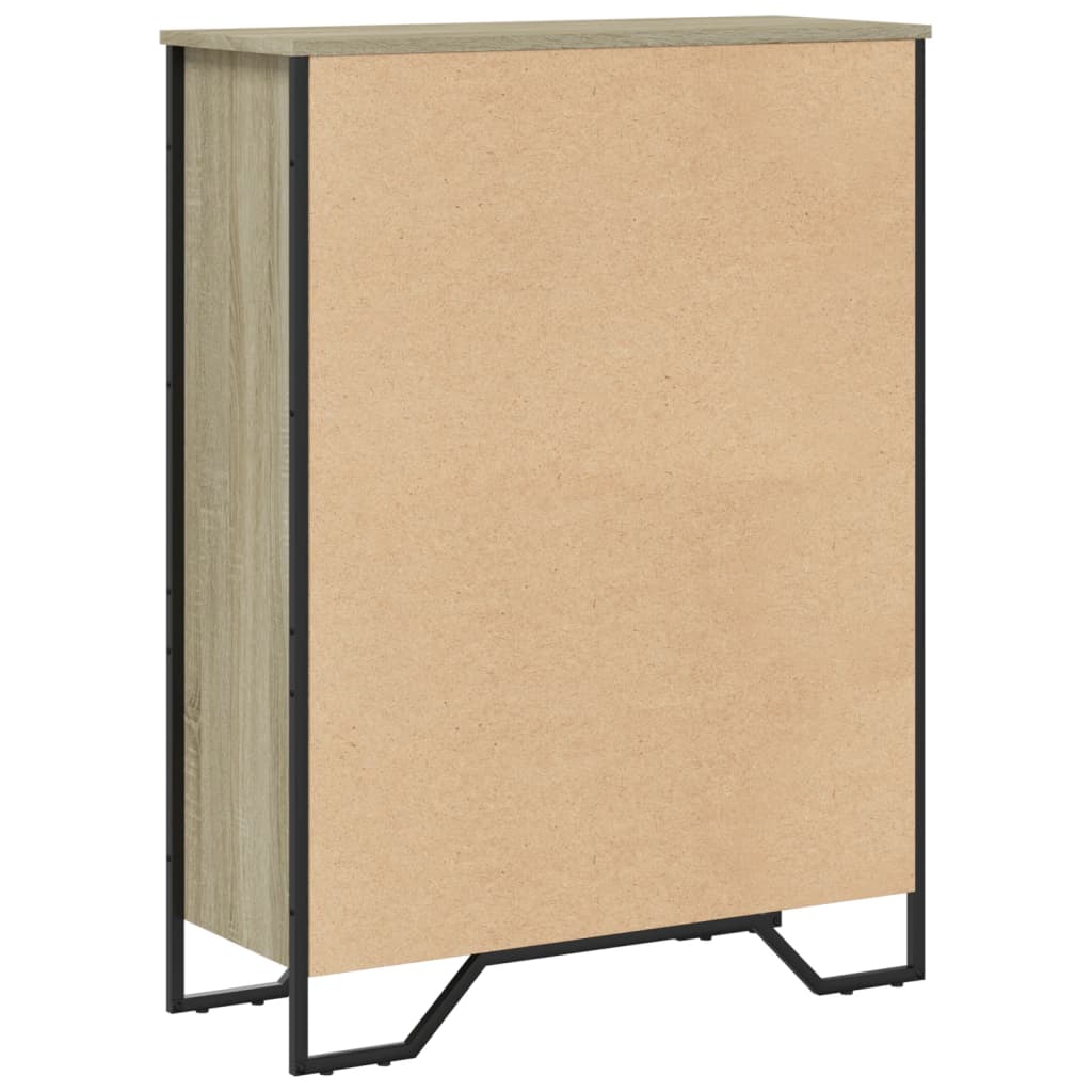 Bibliothèque chêne sonoma 80x31x106 cm bois d'ingénierie - XIOS