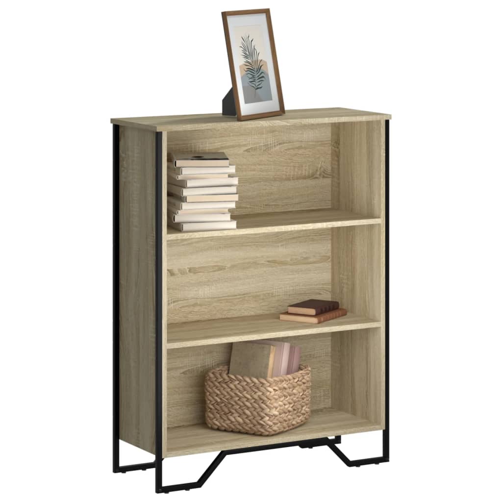 Bibliothèque chêne sonoma 80x31x106 cm bois d'ingénierie - XIOS