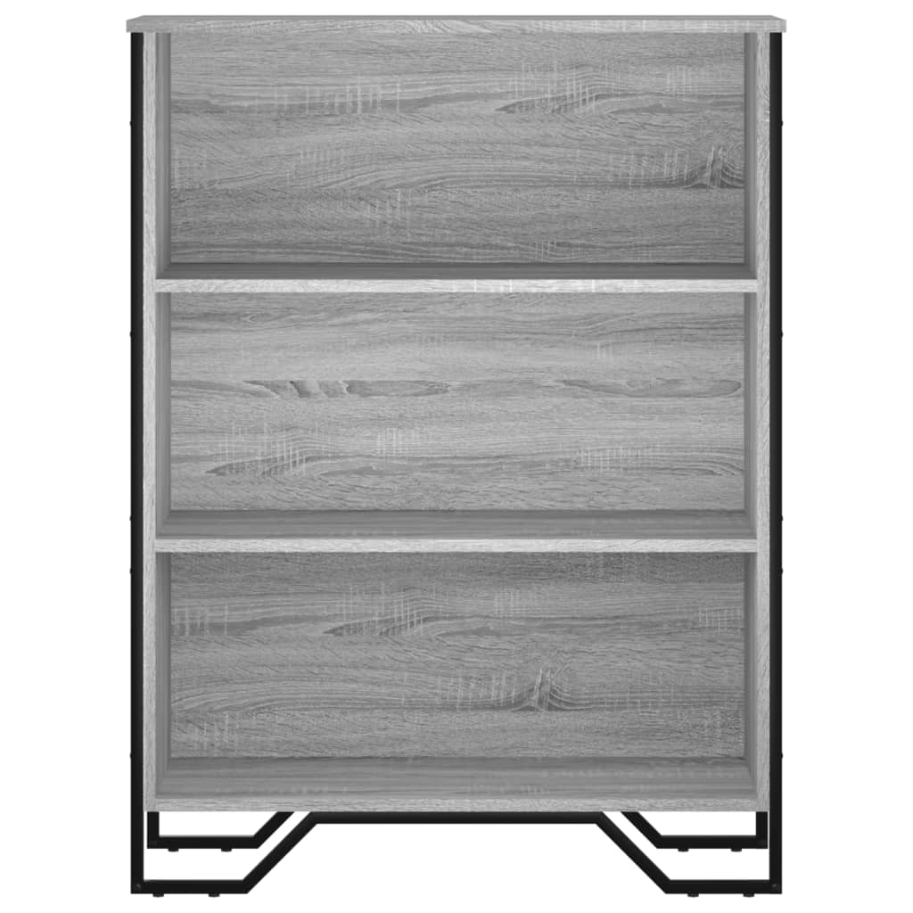 Bibliothèque sonoma gris 80x31x106 cm bois d'ingénierie - XIOS