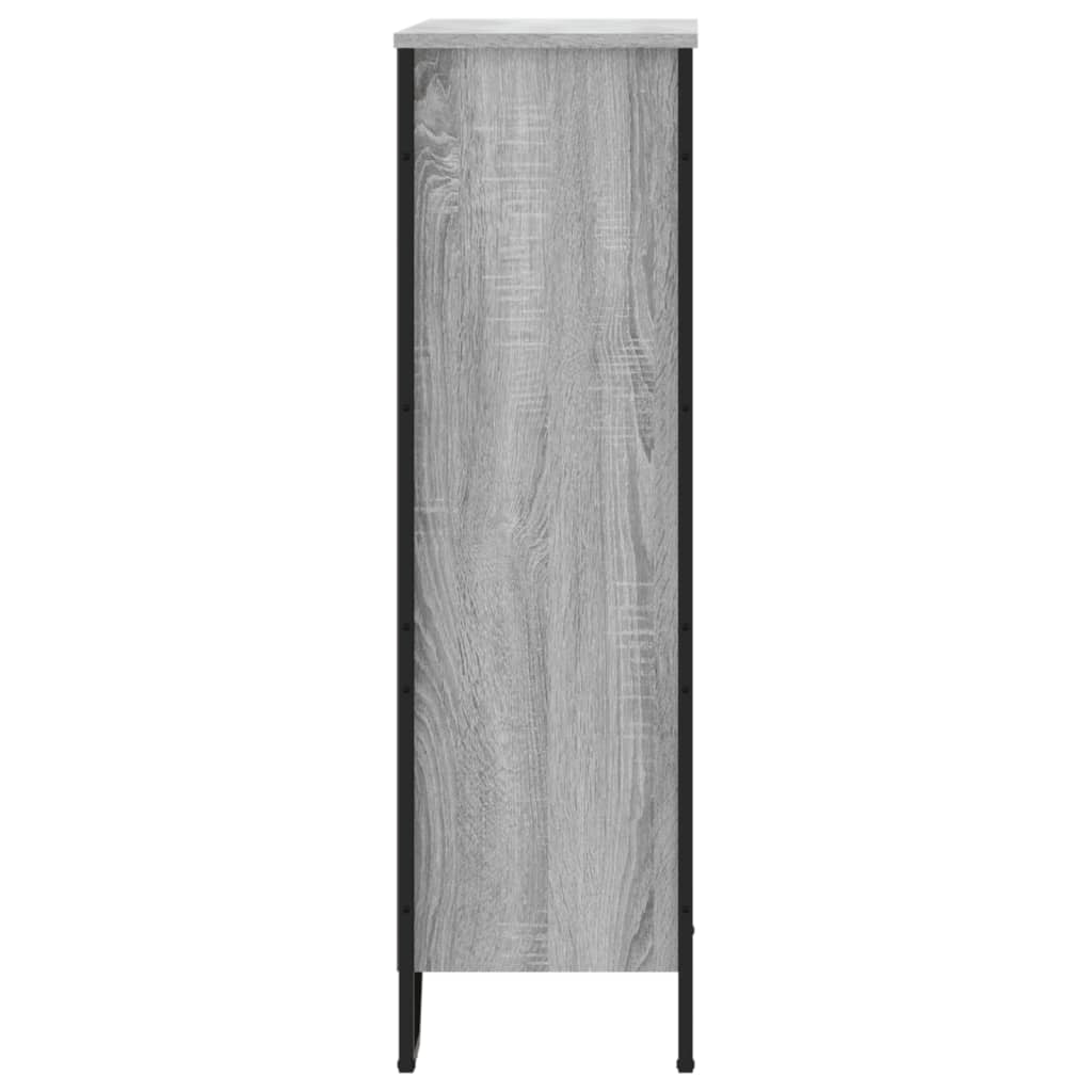 Bibliothèque sonoma gris 80x31x106 cm bois d'ingénierie - XIOS