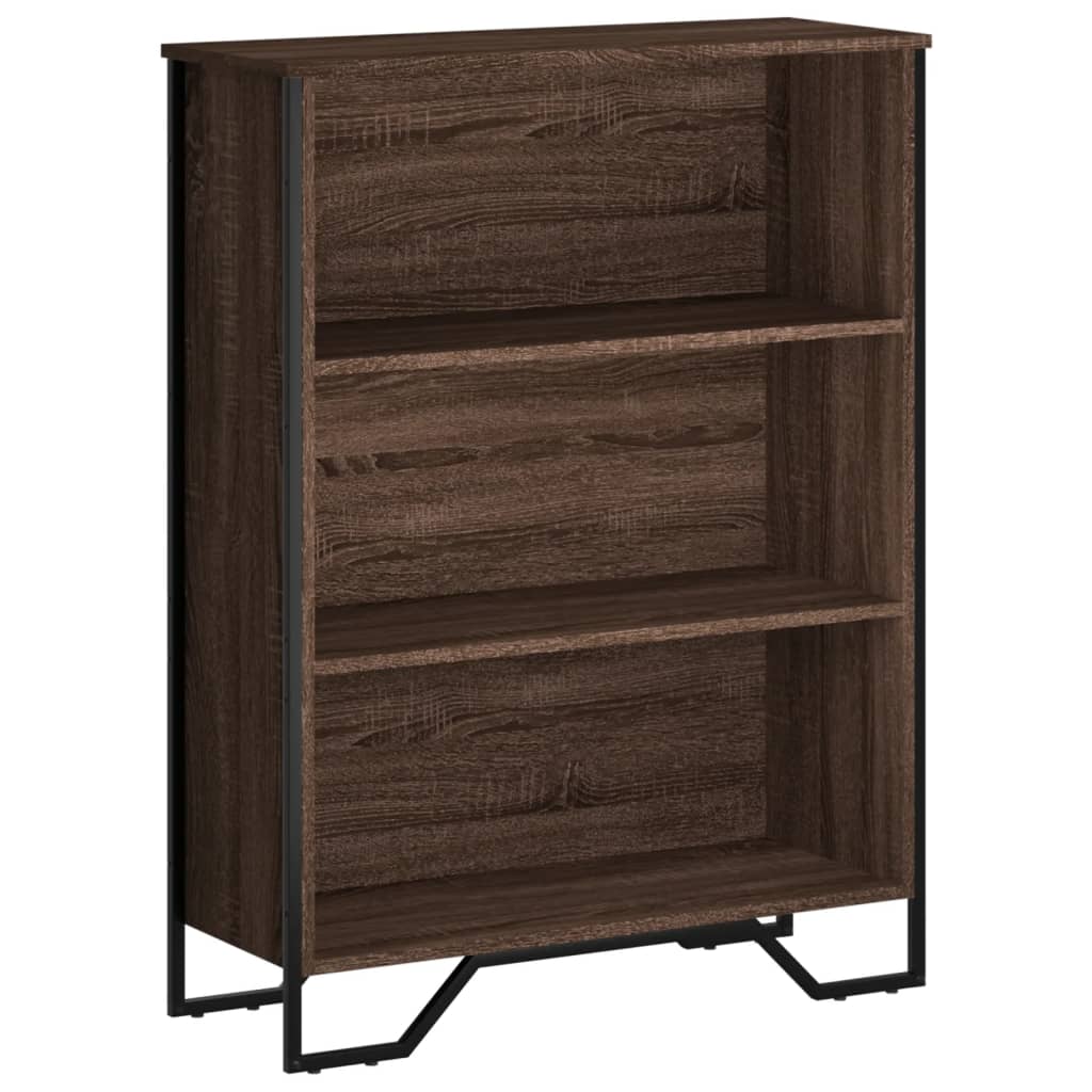 Bibliothèque chêne marron 80x31x106 cm bois d'ingénierie - XIOS