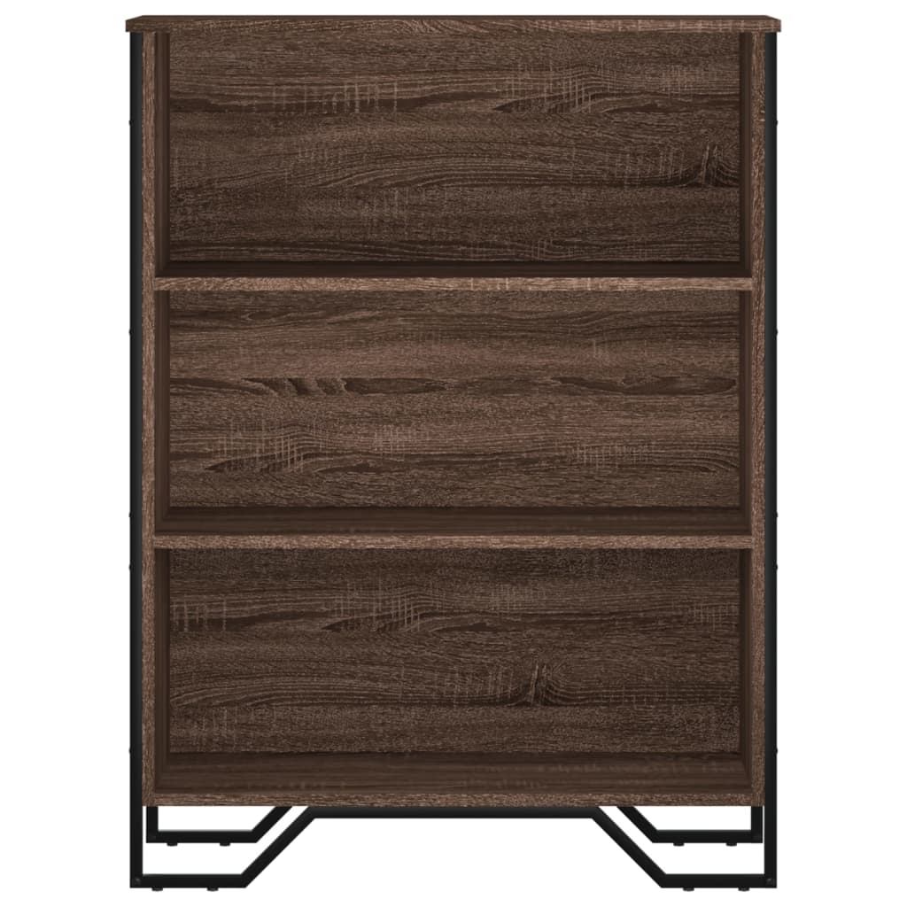 Bibliothèque chêne marron 80x31x106 cm bois d'ingénierie - XIOS