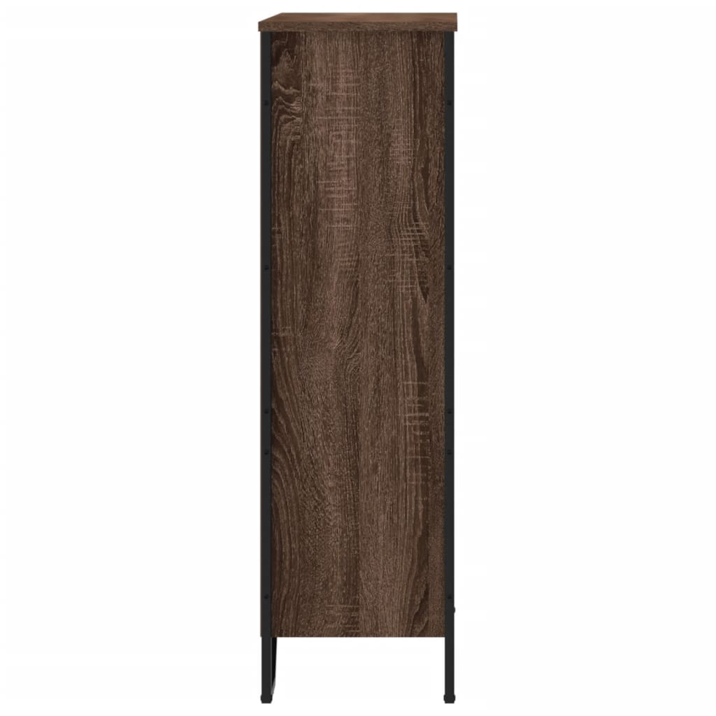 Bibliothèque chêne marron 80x31x106 cm bois d'ingénierie - XIOS