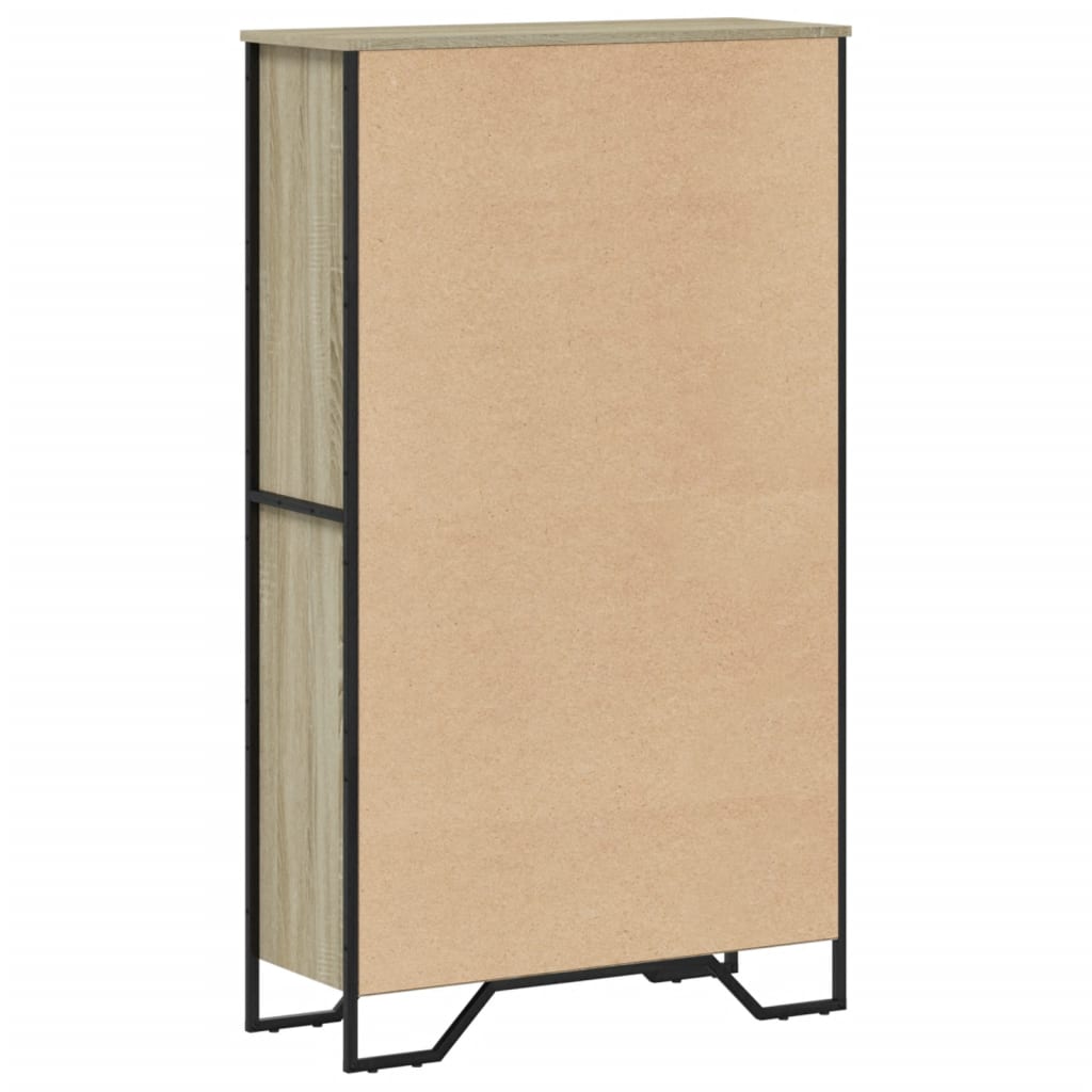 Bibliothèque chêne sonoma 80x31x137,5 cm bois d'ingénierie - XIOS