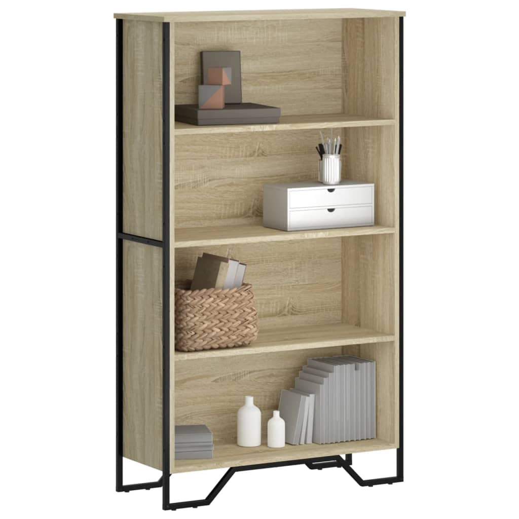 Bibliothèque chêne sonoma 80x31x137,5 cm bois d'ingénierie - XIOS