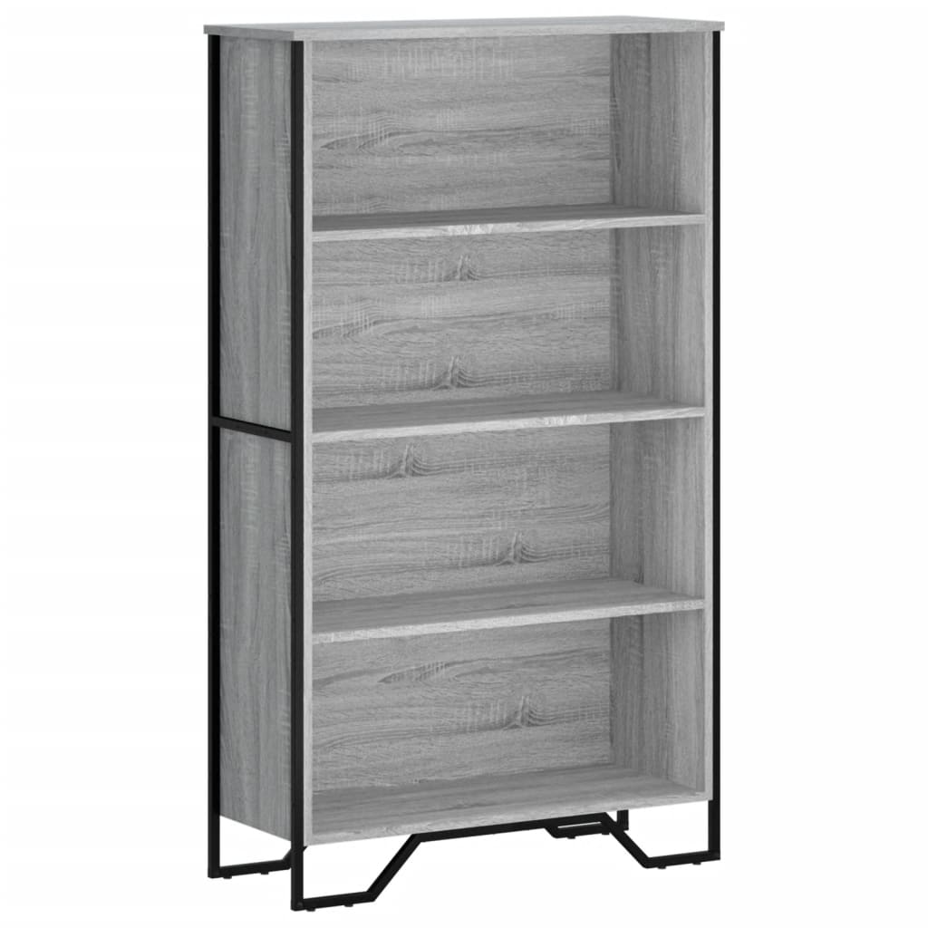 Bibliothèque sonoma gris 80x31x137,5 cm bois d'ingénierie - XIOS